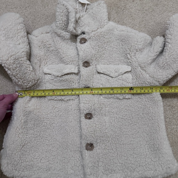 NWT Rylee + Cru Shearling Chore Coat in Natural - Picture 6 of 6